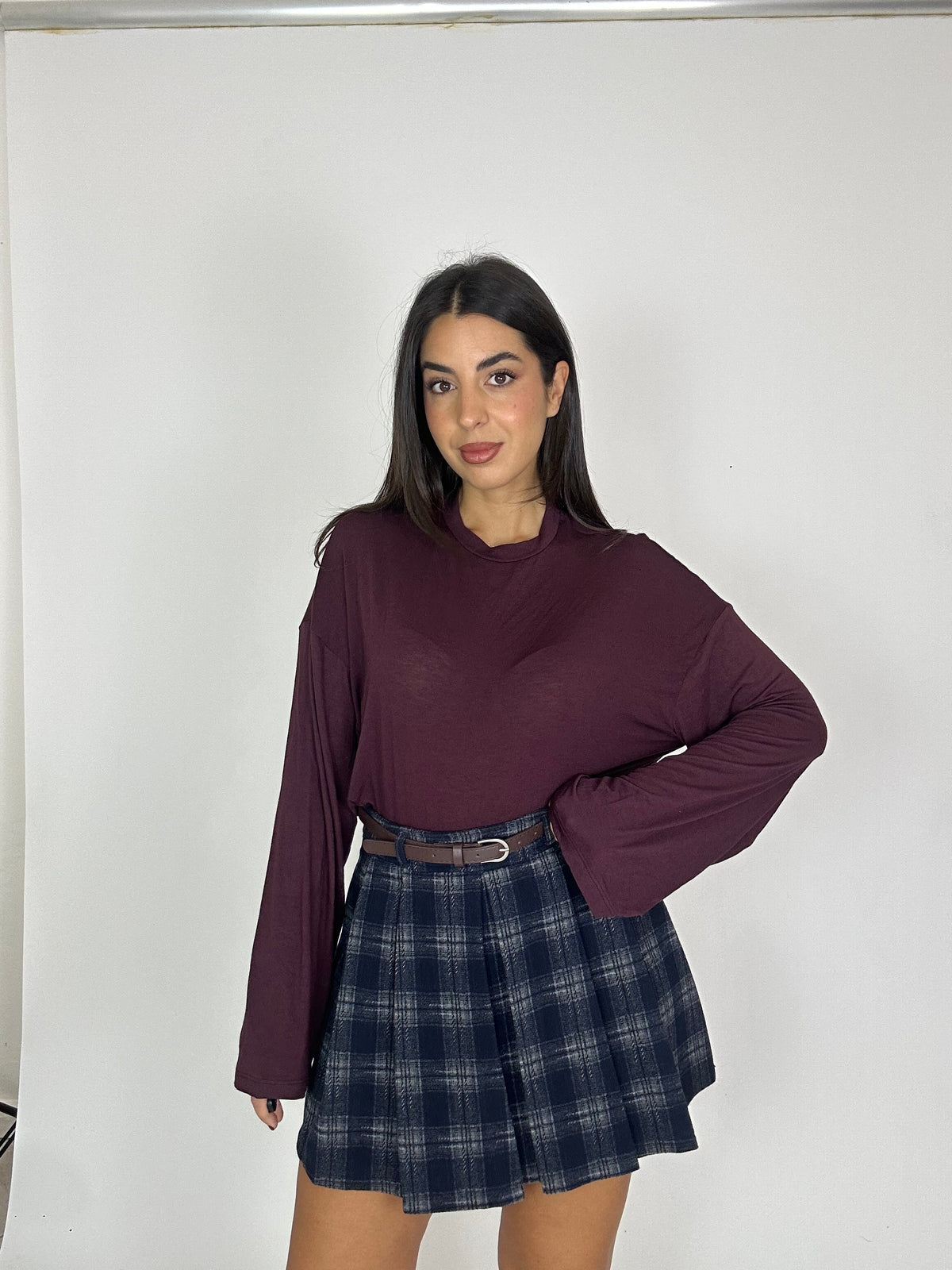 Pantagonna quadri blu