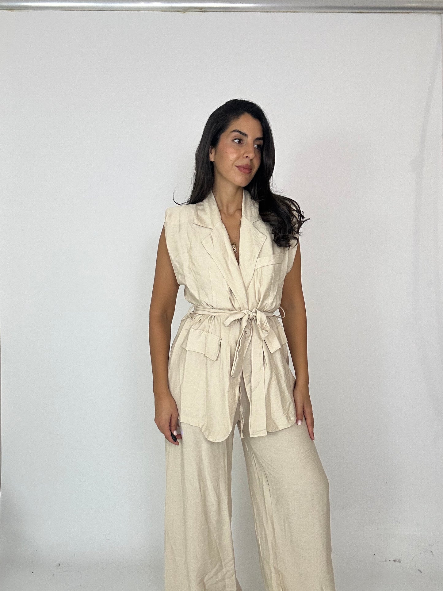 Coordinato leggero gilet pantalone