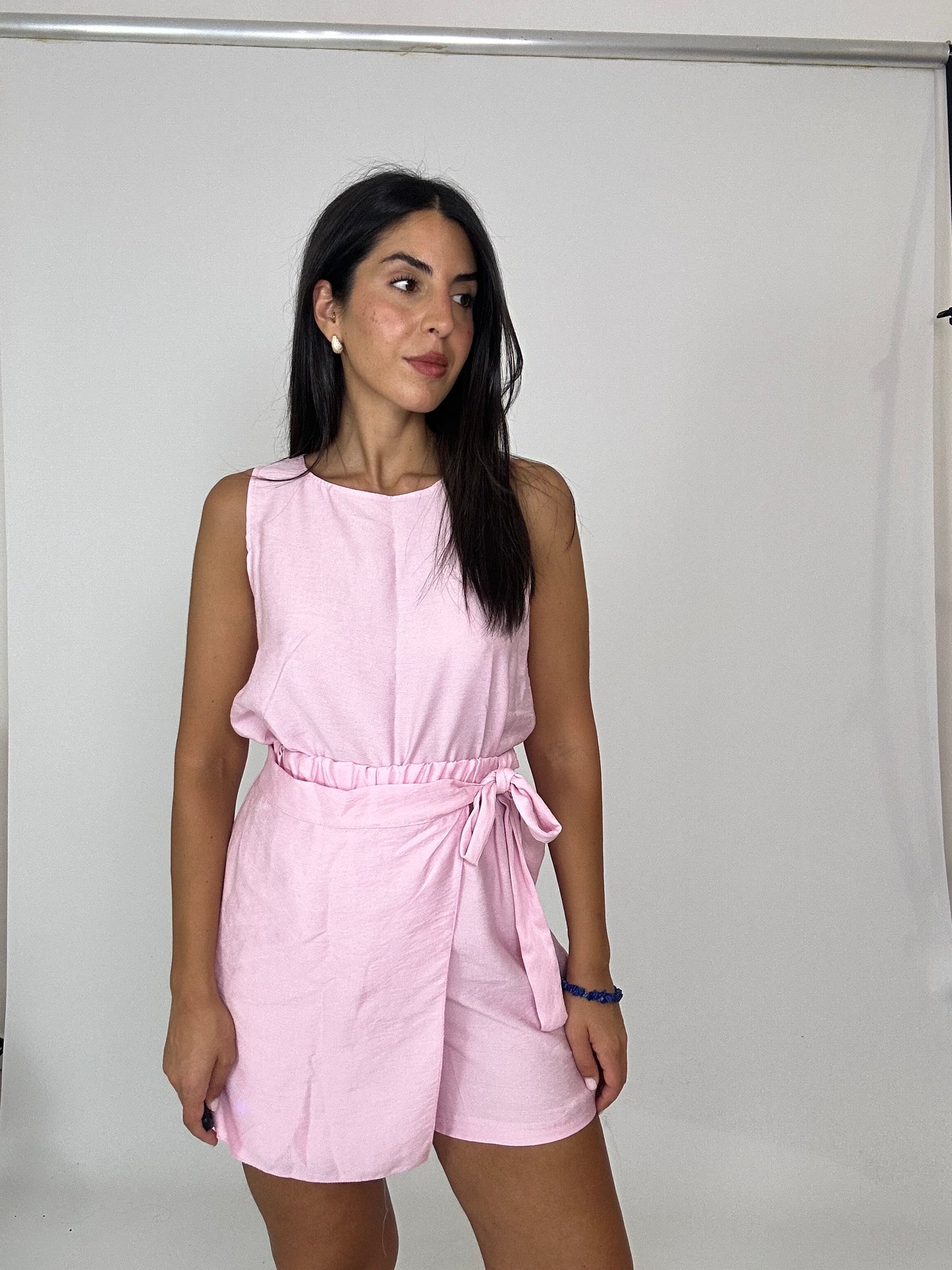 Coordinato leggero corto rosa