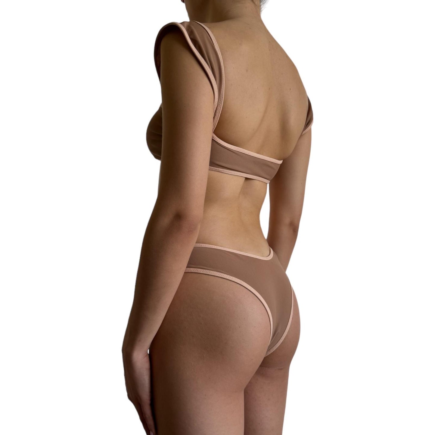 Fascia bordata cappuccino