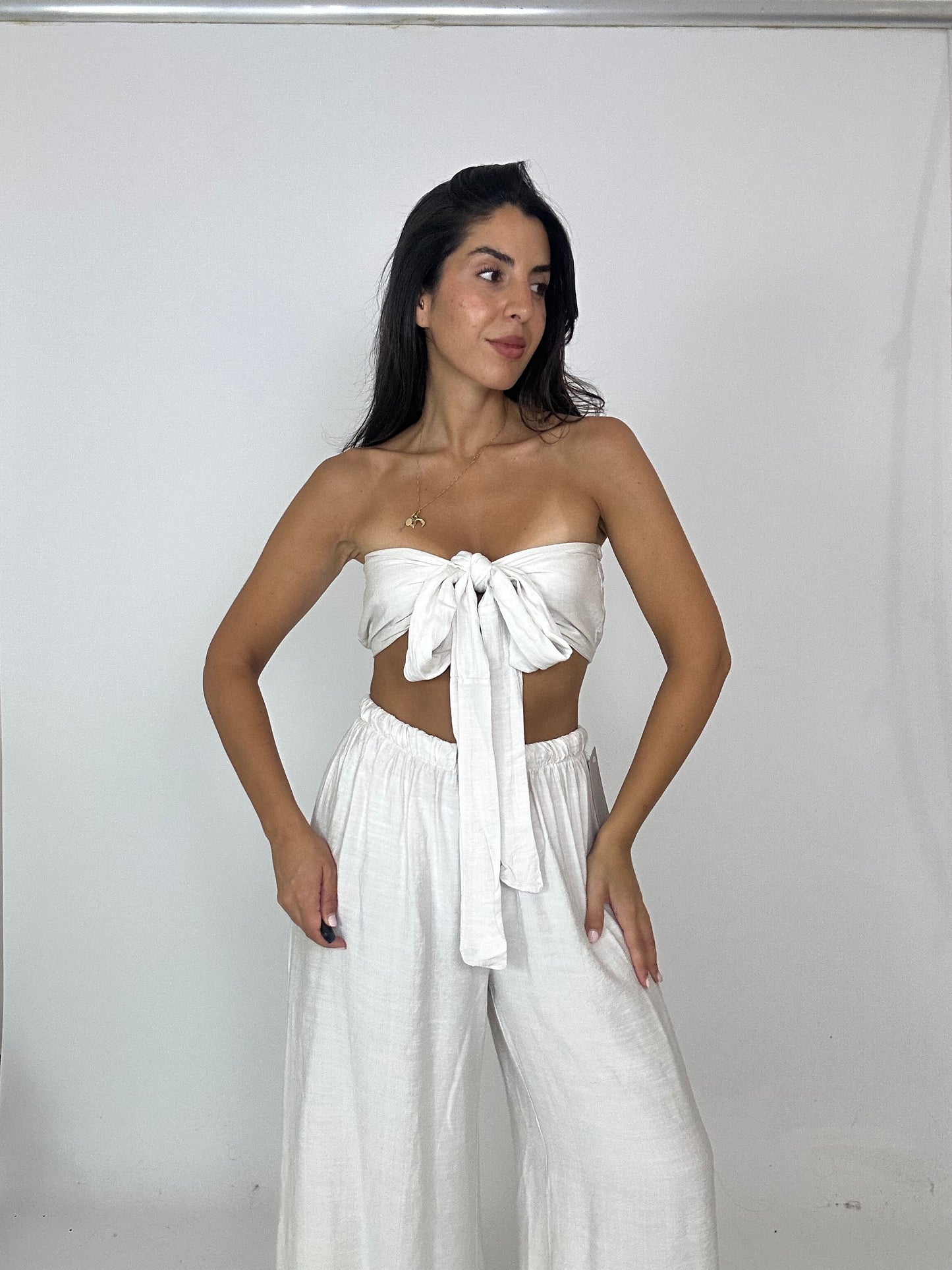 Coordinato con fascia e pantalone