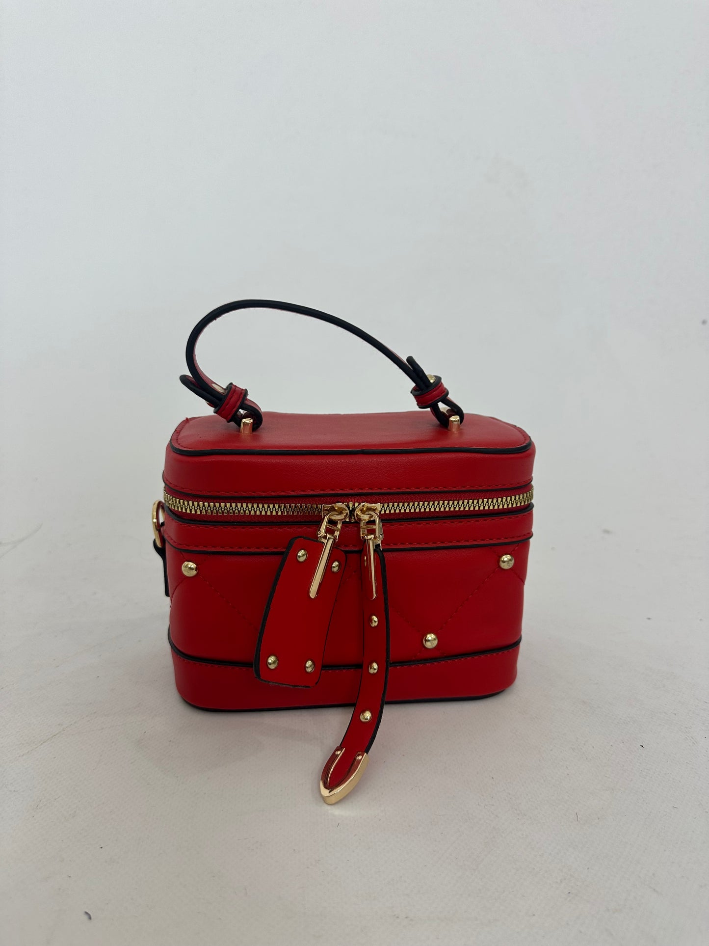 Borsa bauletto rossa con tracolla