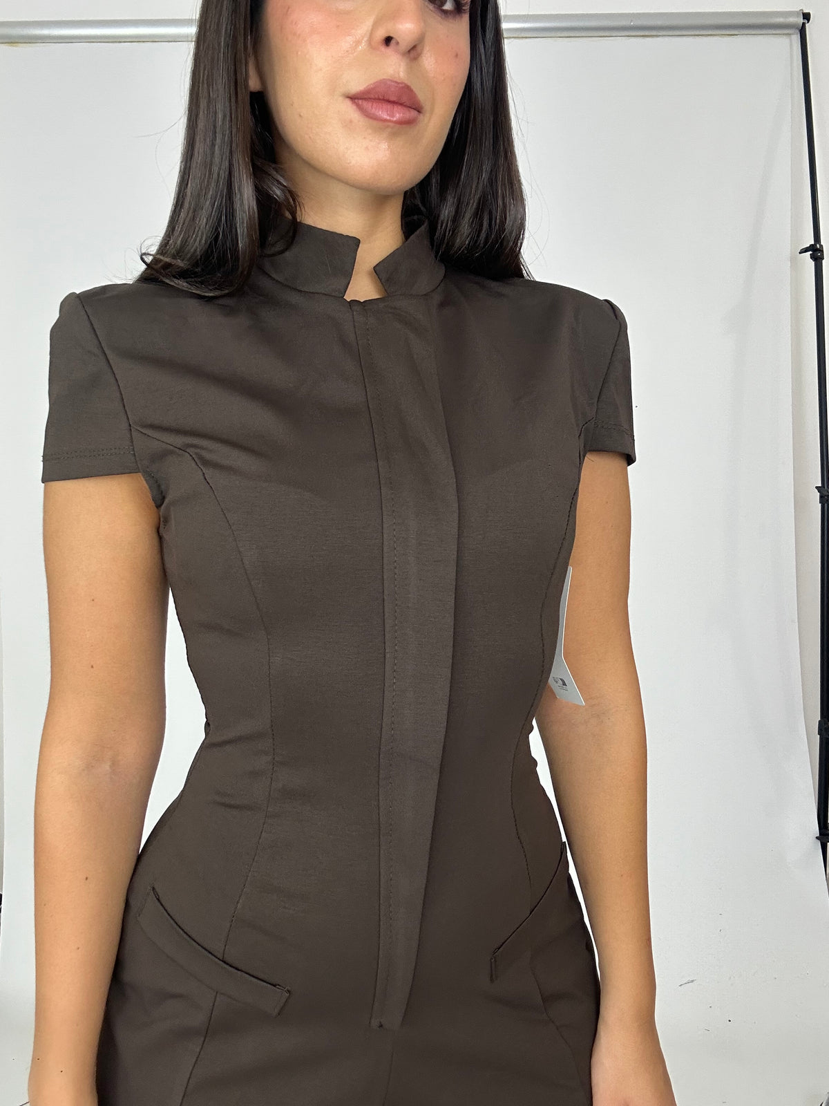 Tutina modello. Zara marrone