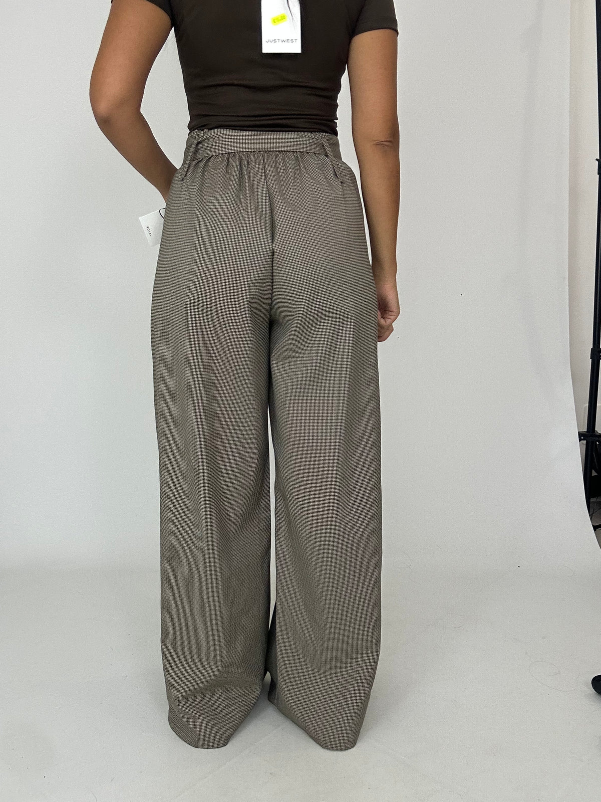 Pantalone palazzo quadretti