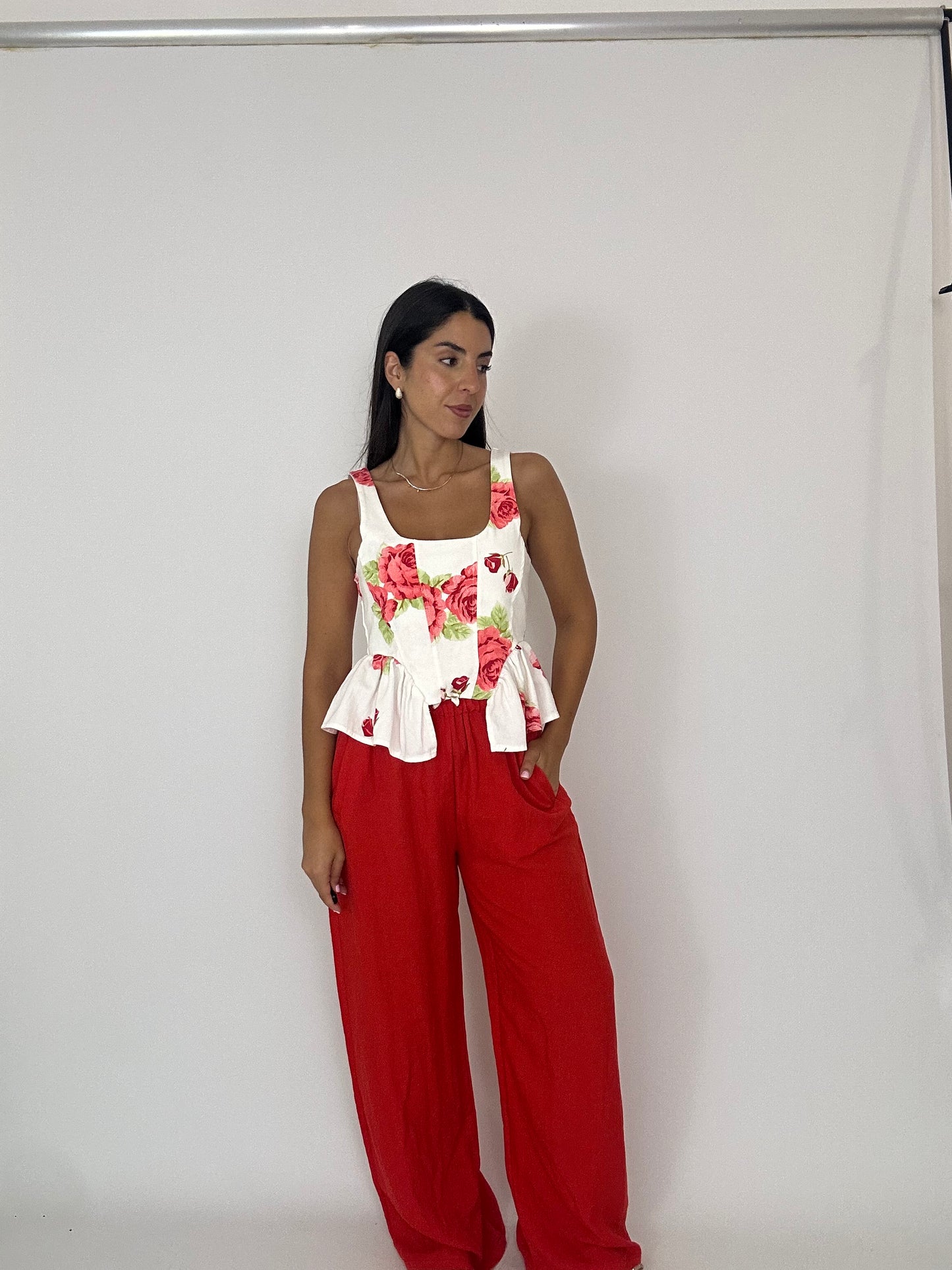 Pantalone gamba ampia