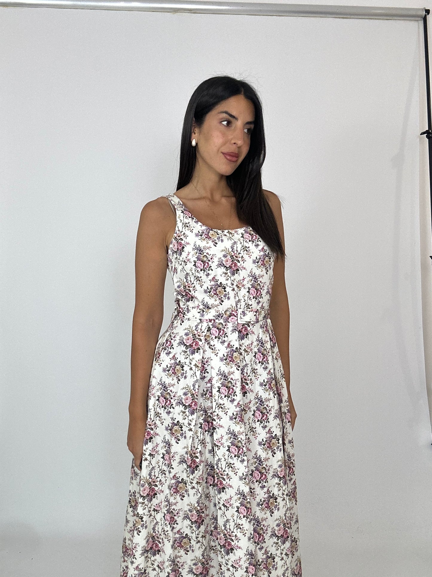 Abito midi floreale