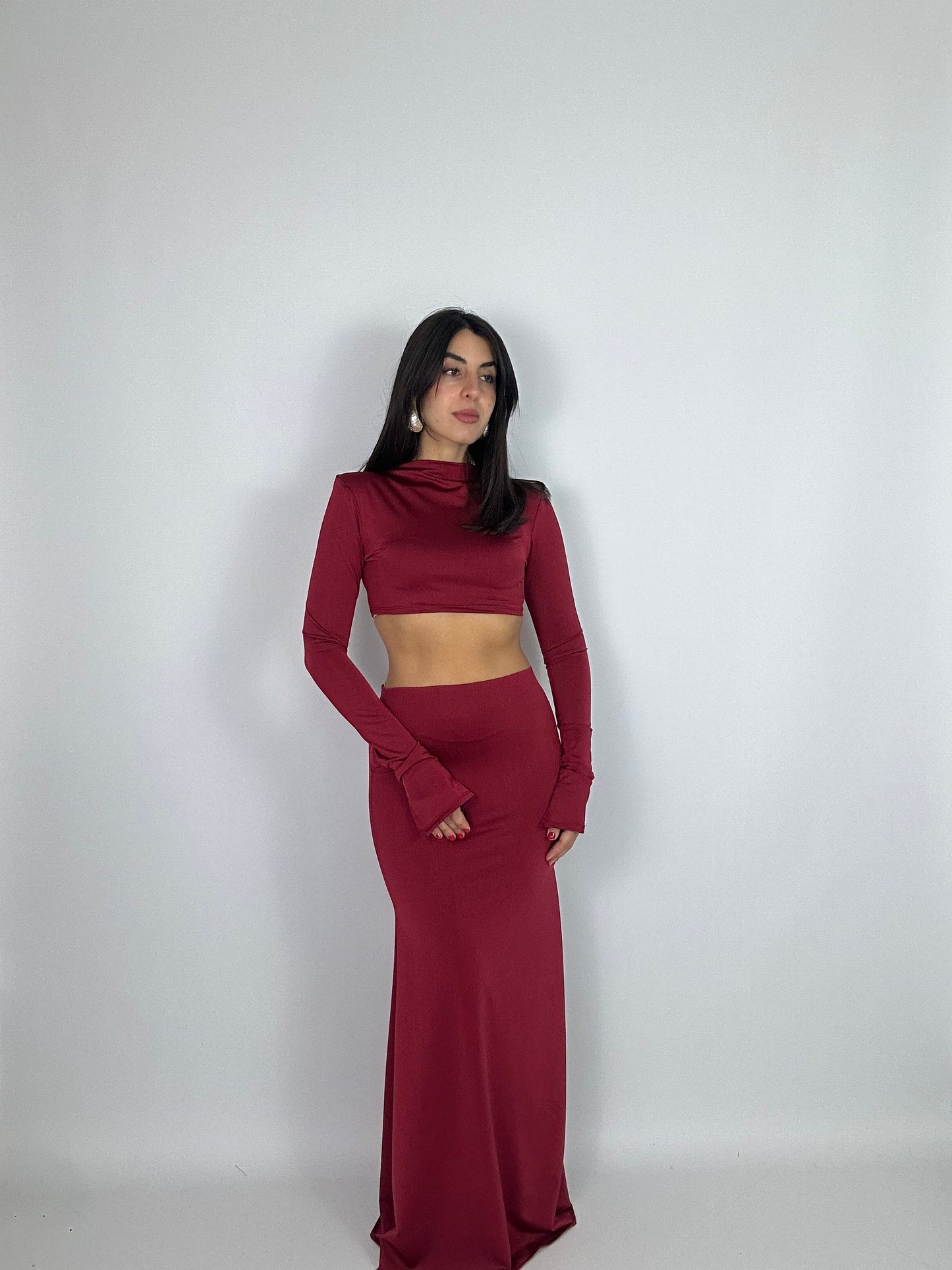 Set gonna più maglia crop