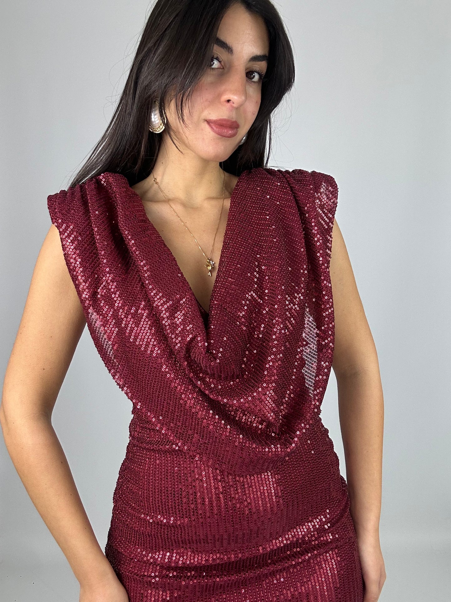 Abito paillettes modello Zara