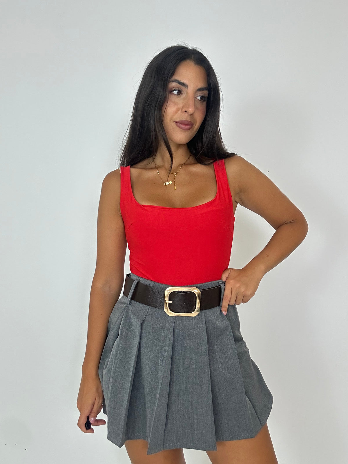 Body rosso lycra