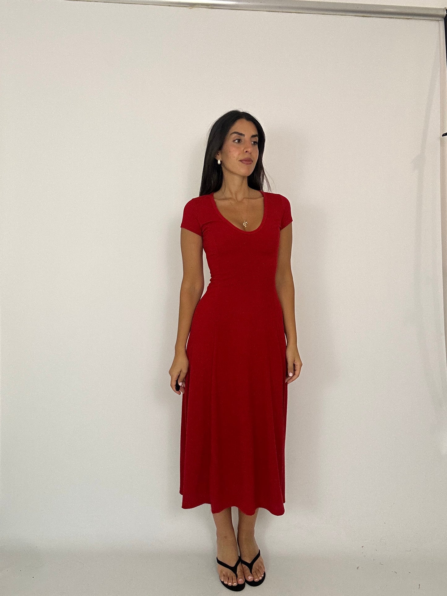 Vestito rosso aderente