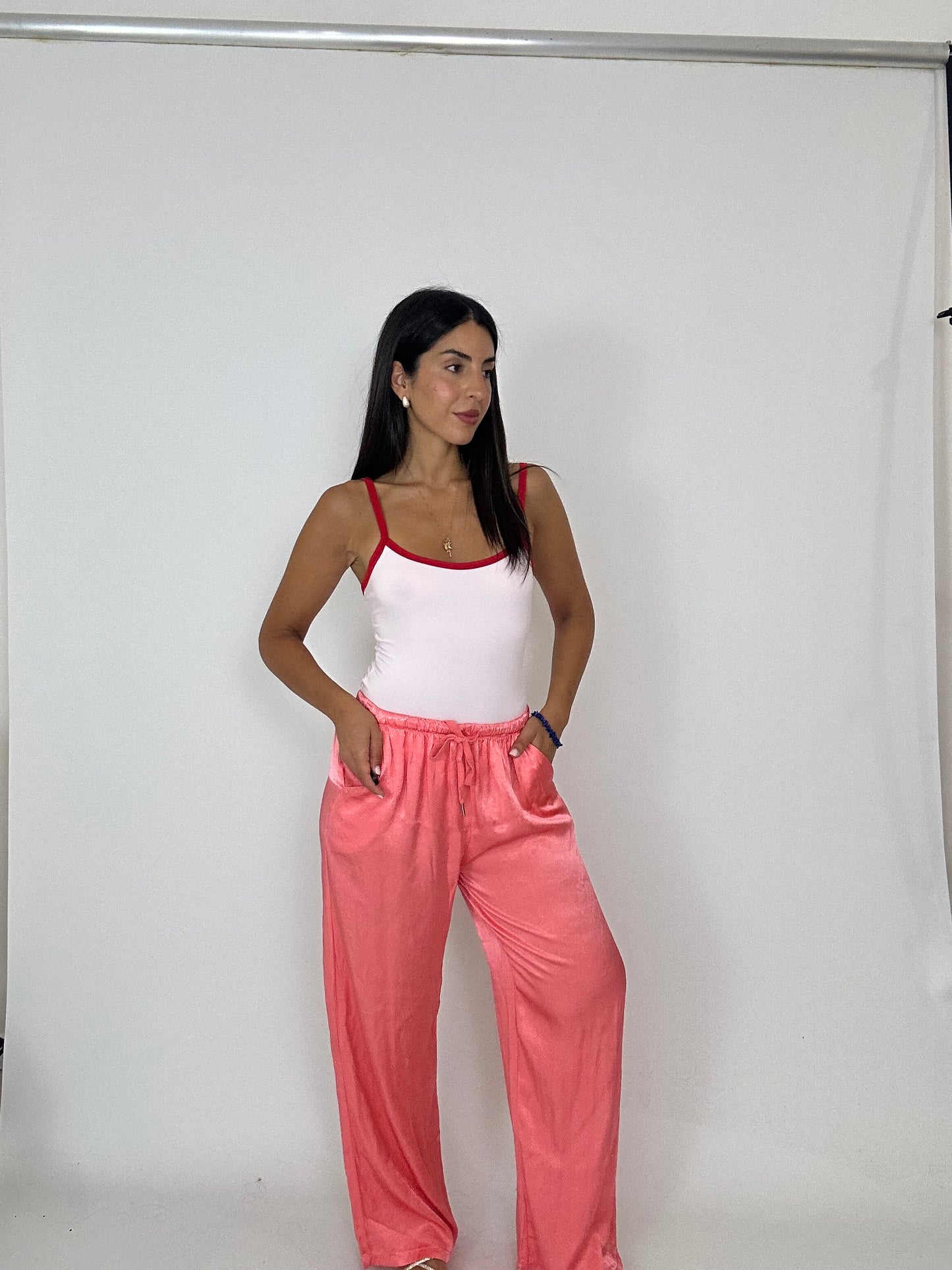 Pantalone in raso