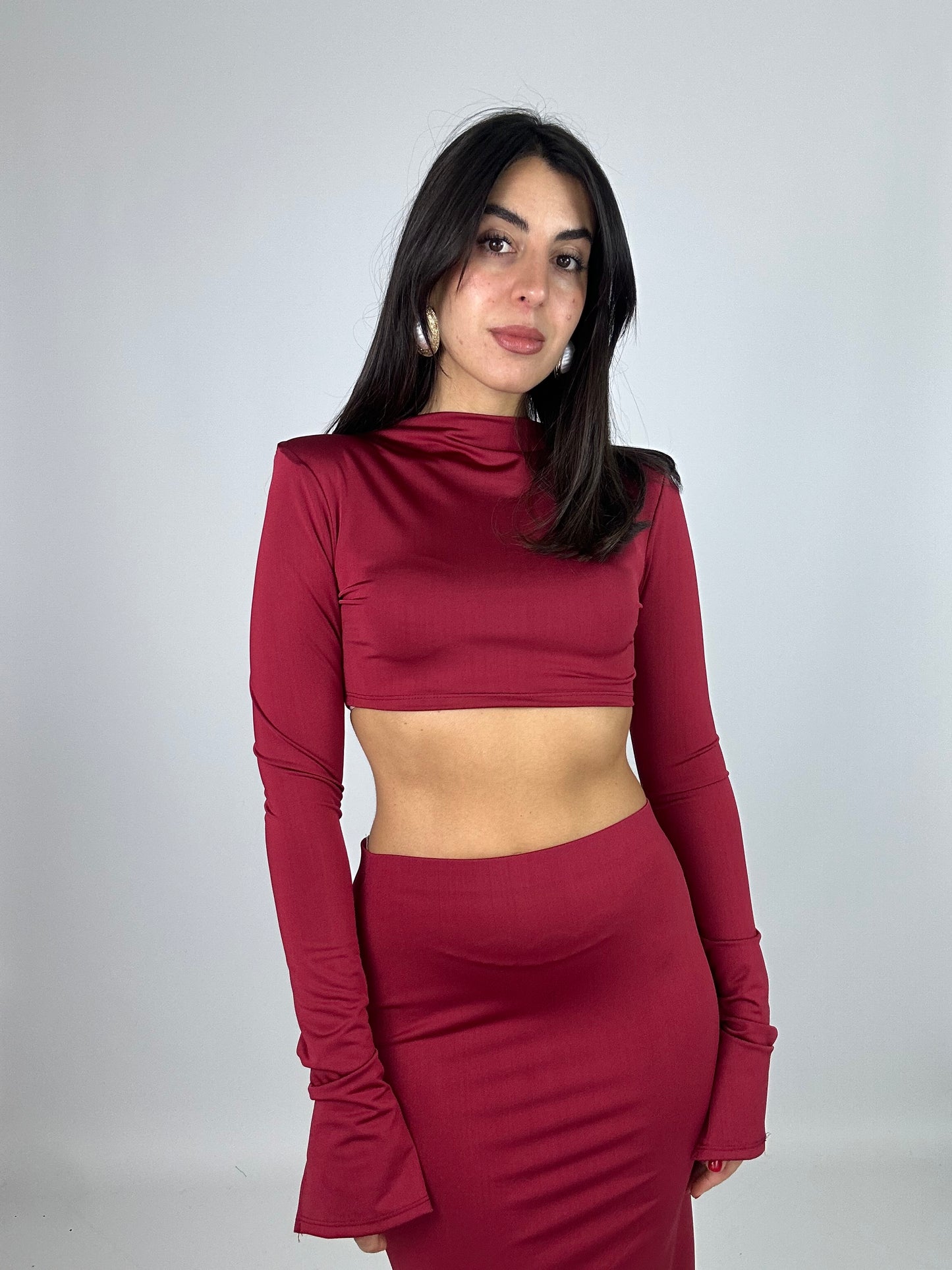Set gonna più maglia crop