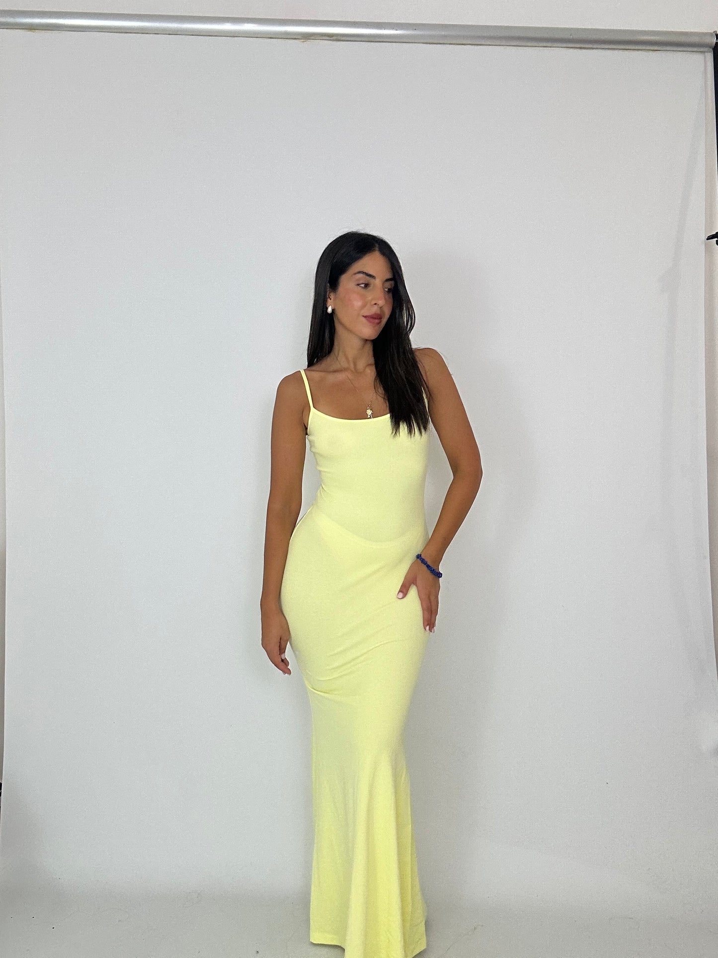 Abito sirena giallo