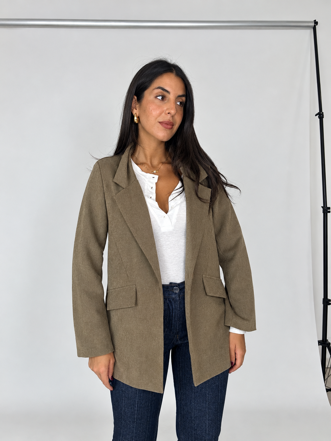Blazer in suede