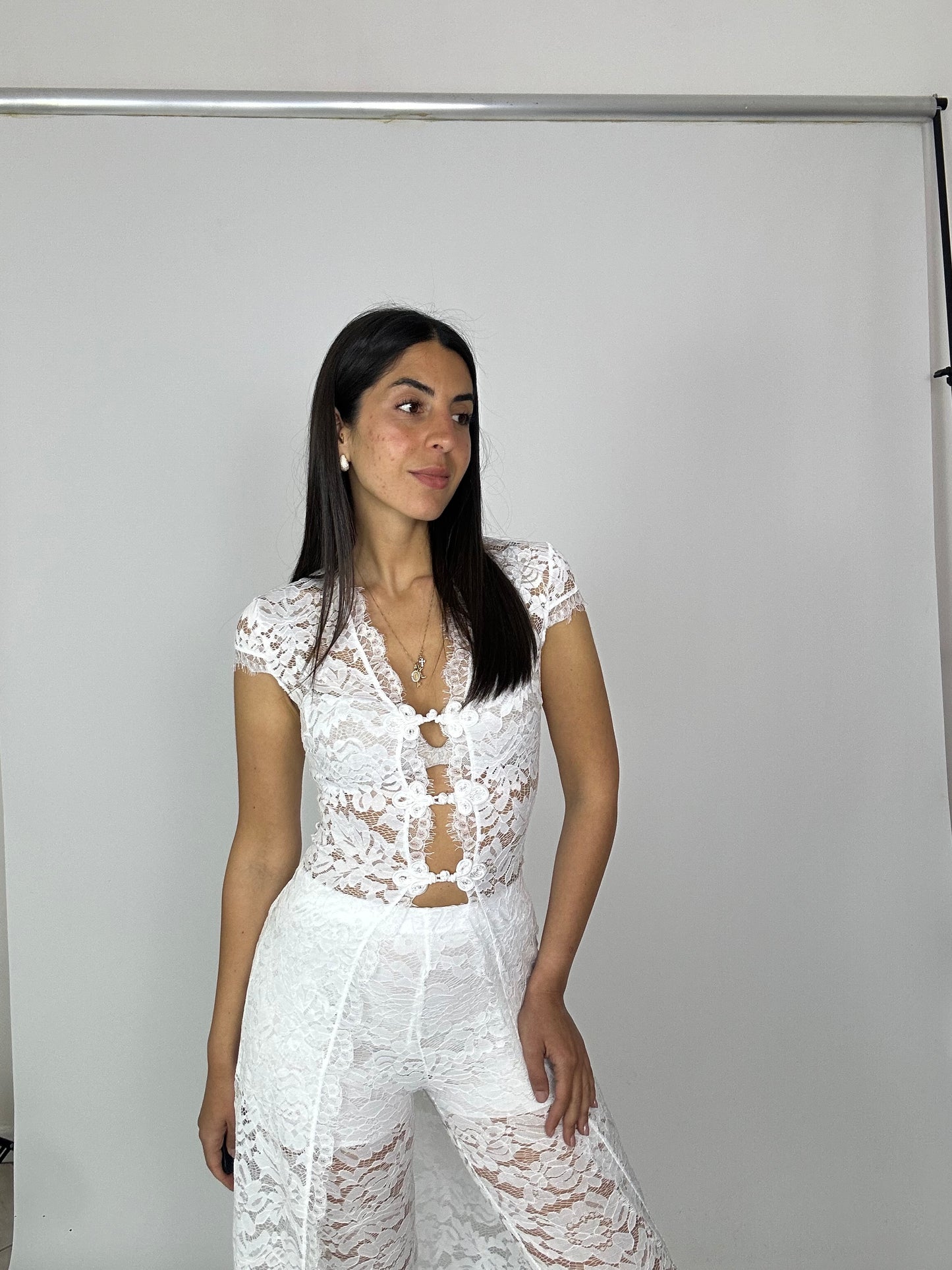 Coordinato in pizzo modello coreano