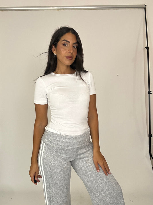 Maglia basic bianca just west
