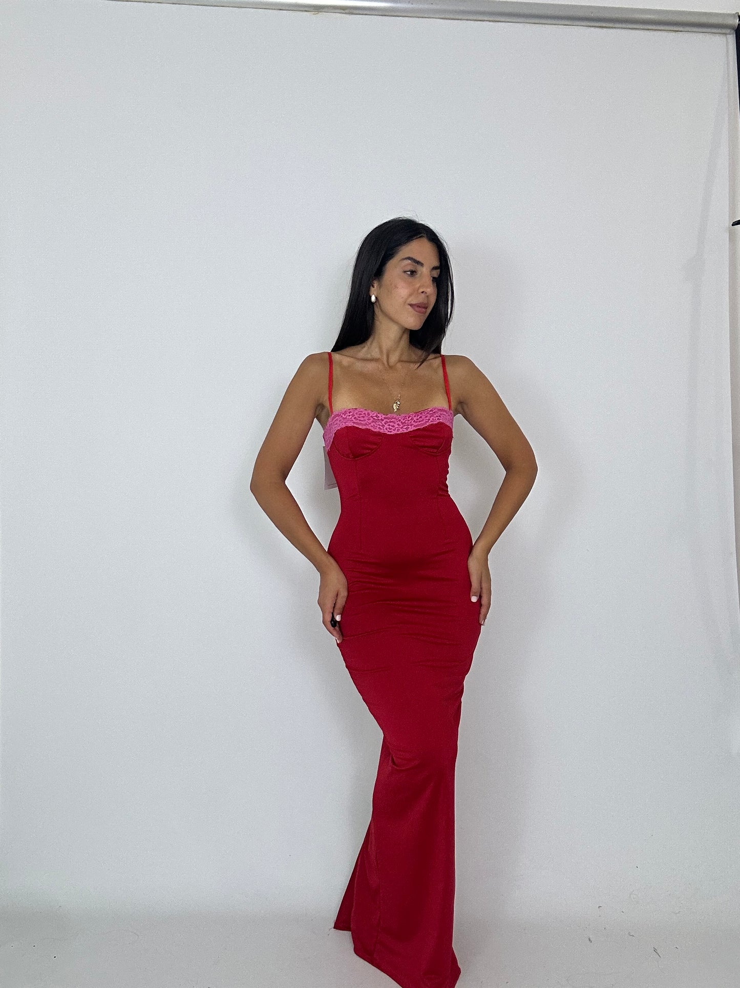 Tubino rosso e rosa