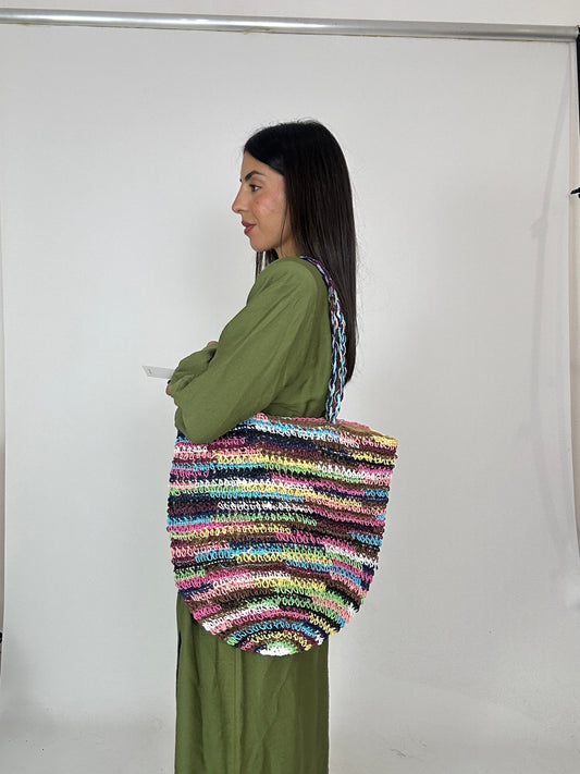 Borsa mare multicolore