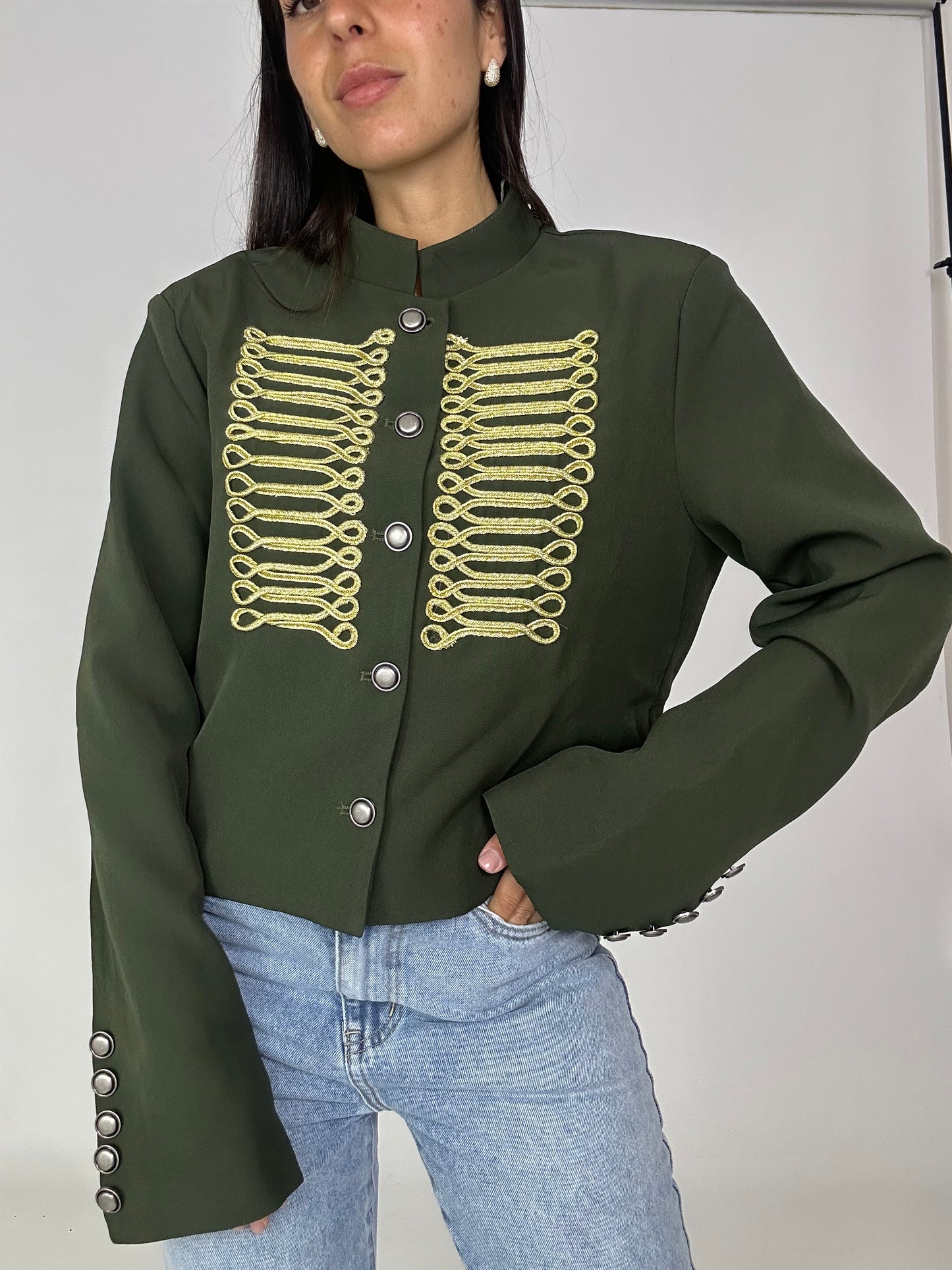 Blazer verde Napoleone