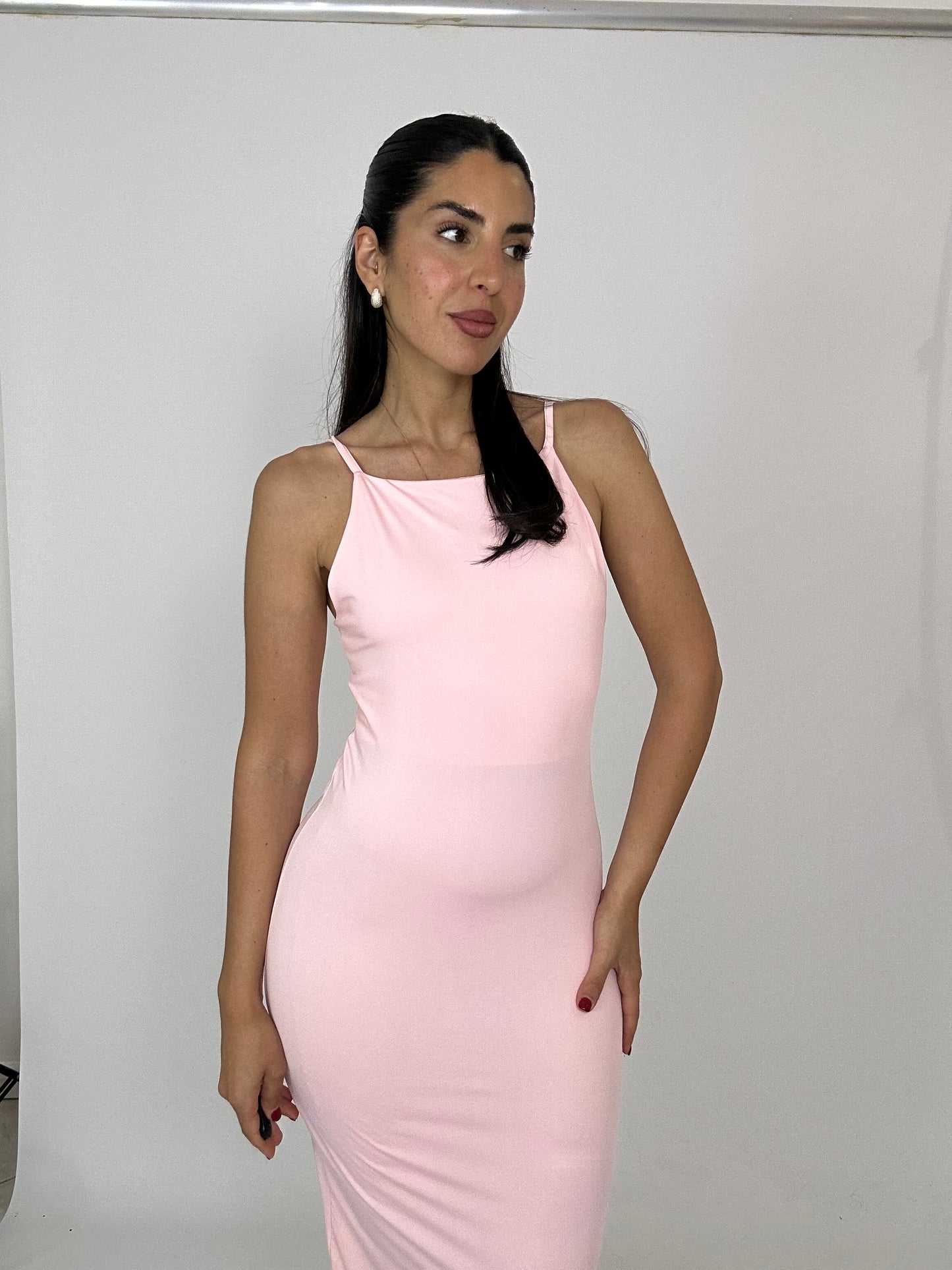 Abito lycra rosa