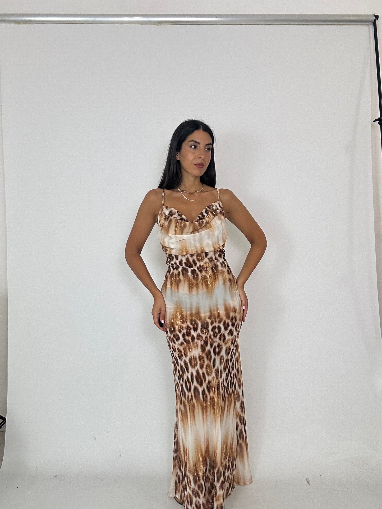 Abito velato leopardato