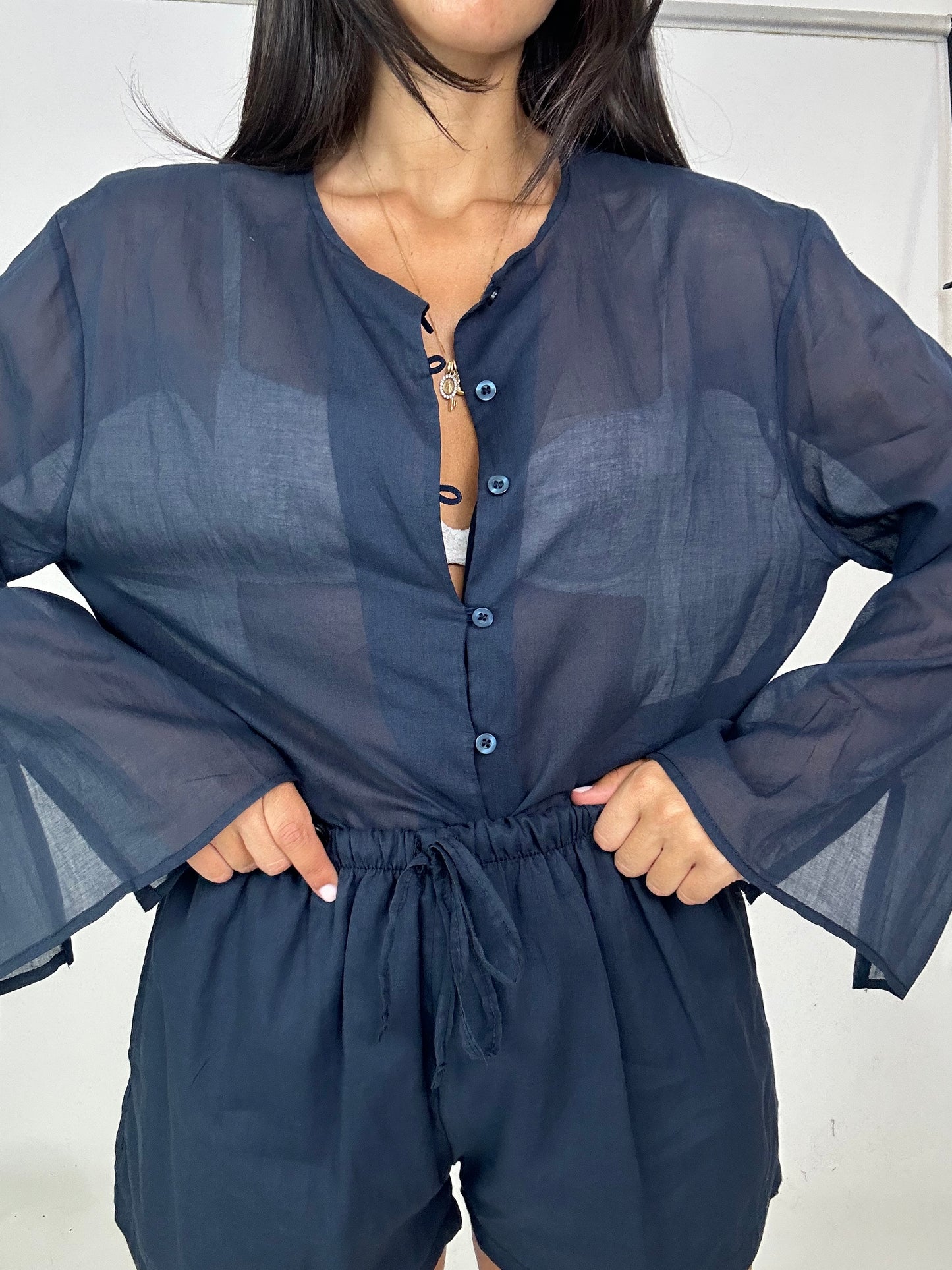 Coordinato leggero blu