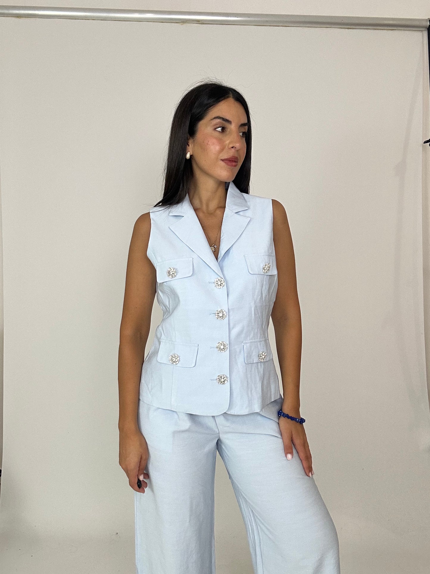 Completo azzurro polvere