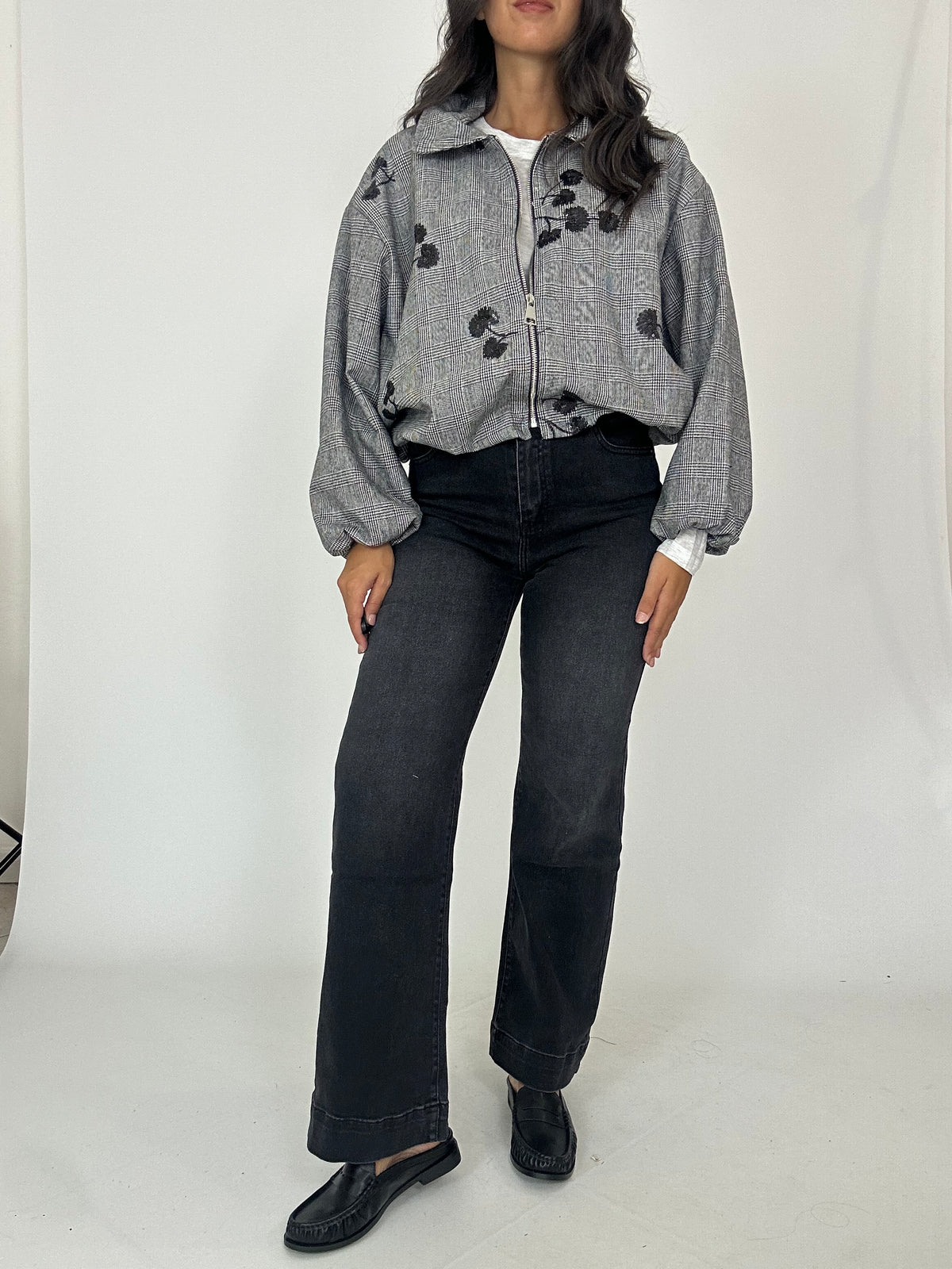 Denim nero WIDE leg