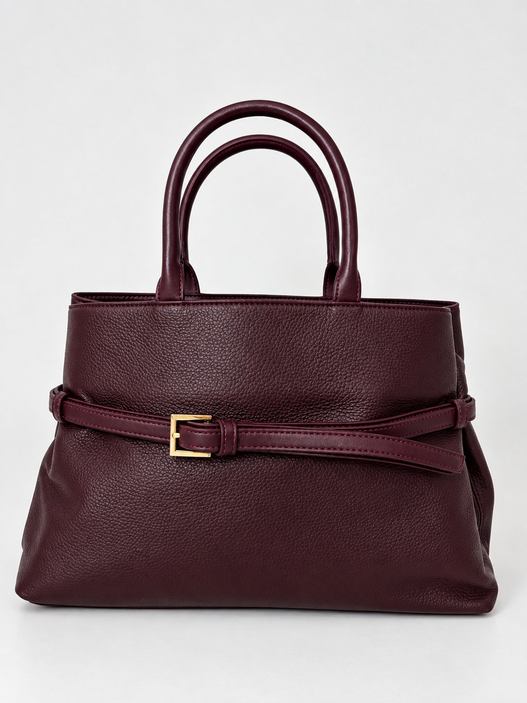 Borsa bordeaux con tracolla