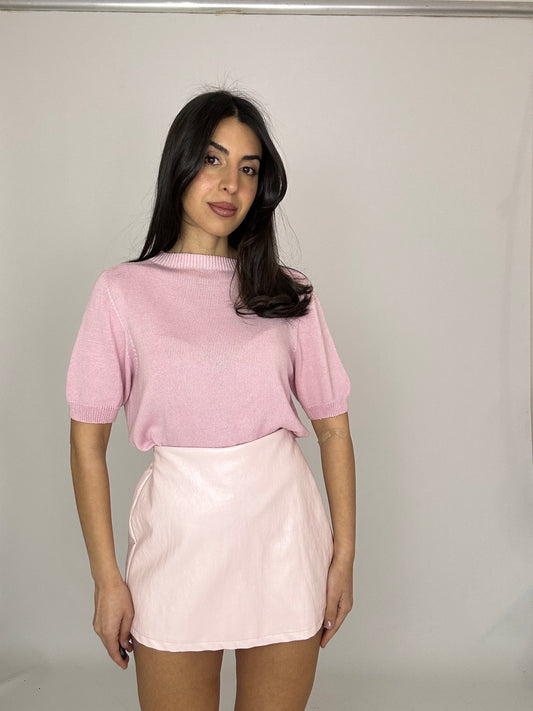 Pantagonna eco pelle rosa