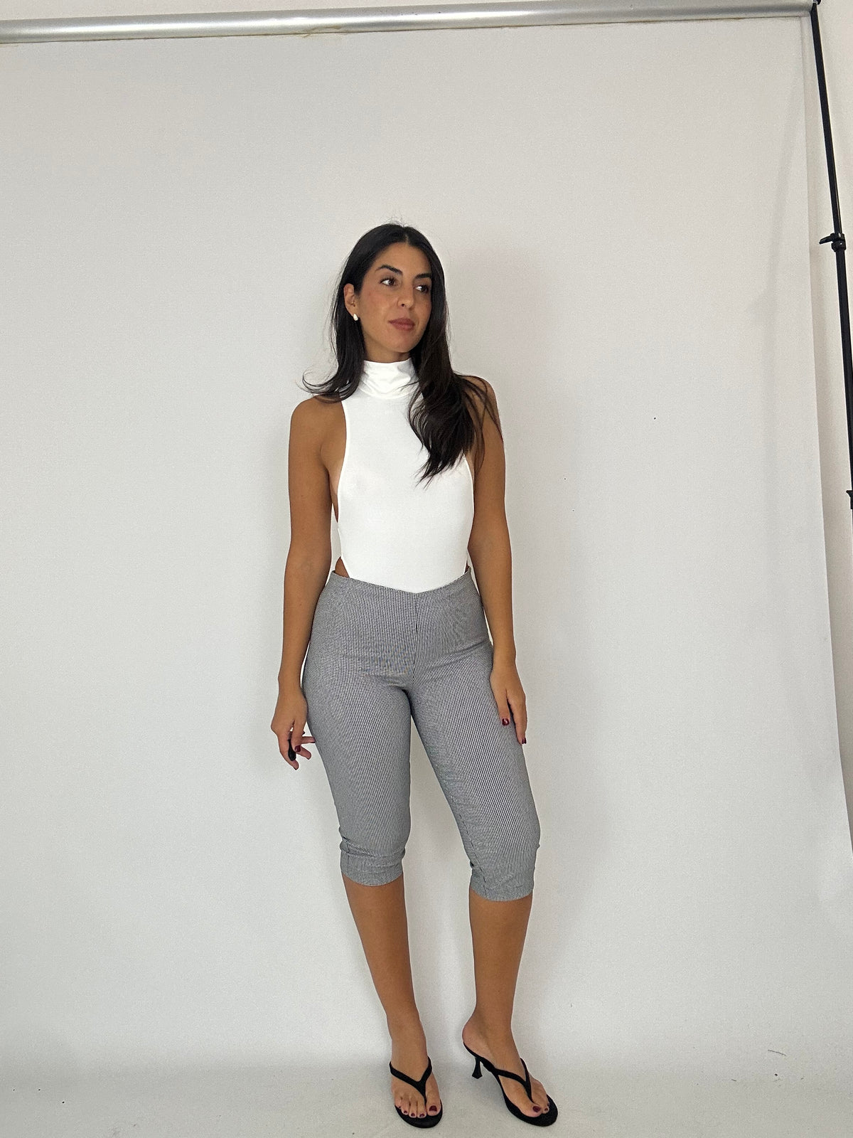 Capri pants nero e bianco