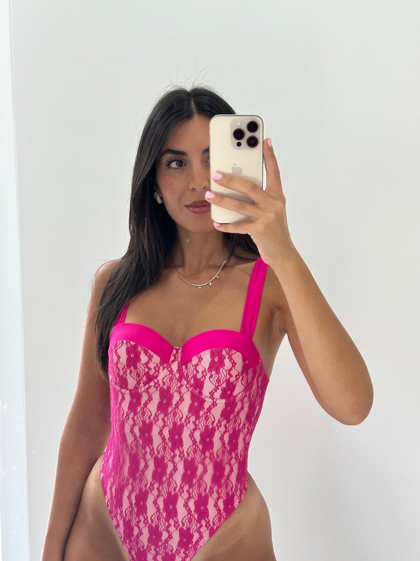 Costume intero fucsia