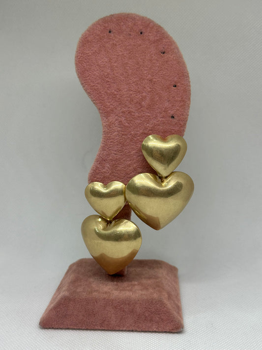 Orecchini cuori oro