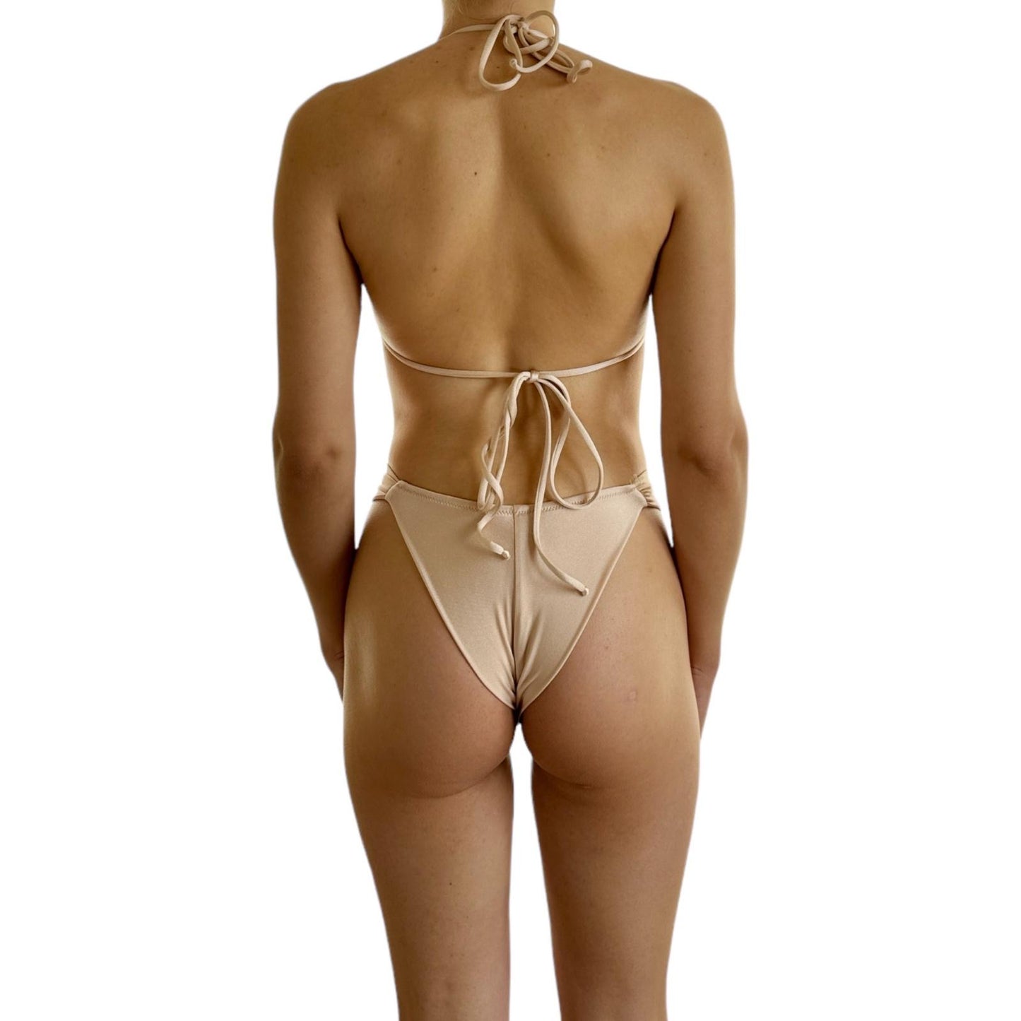 Bikini piumetta champagne