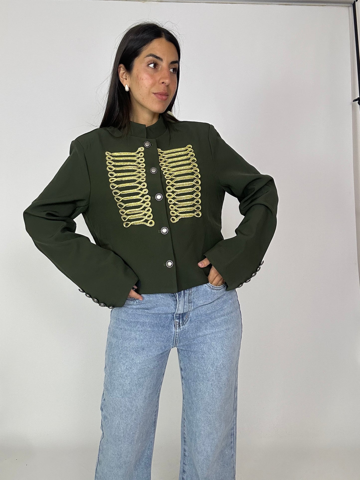 Blazer verde Napoleone