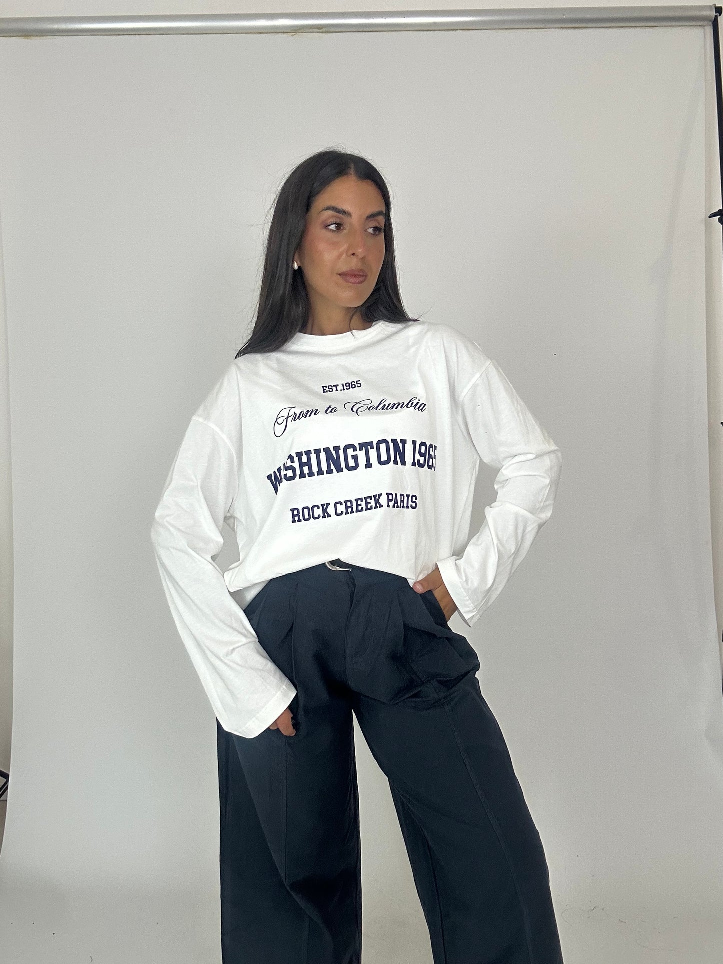 Maglia in cotone bianca