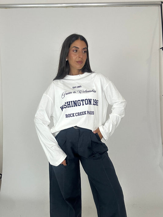 Maglia in cotone bianca