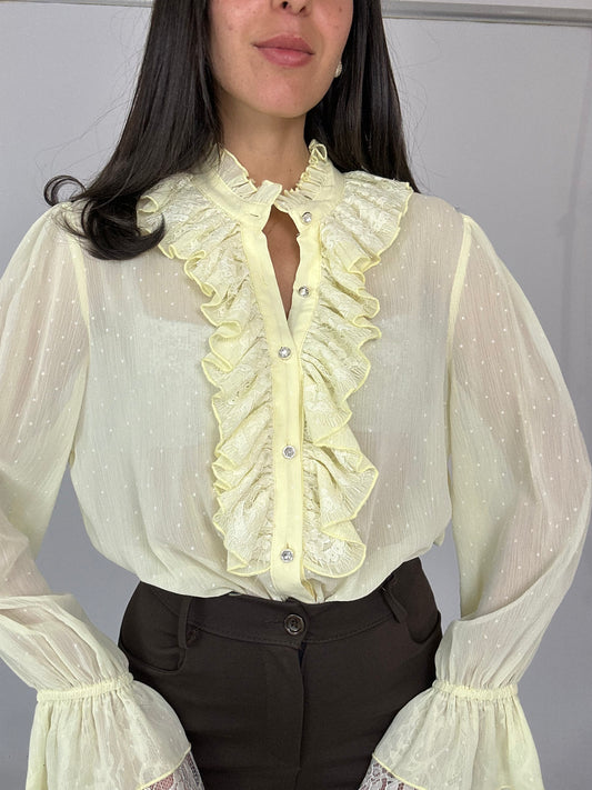Camicia gialla leggera