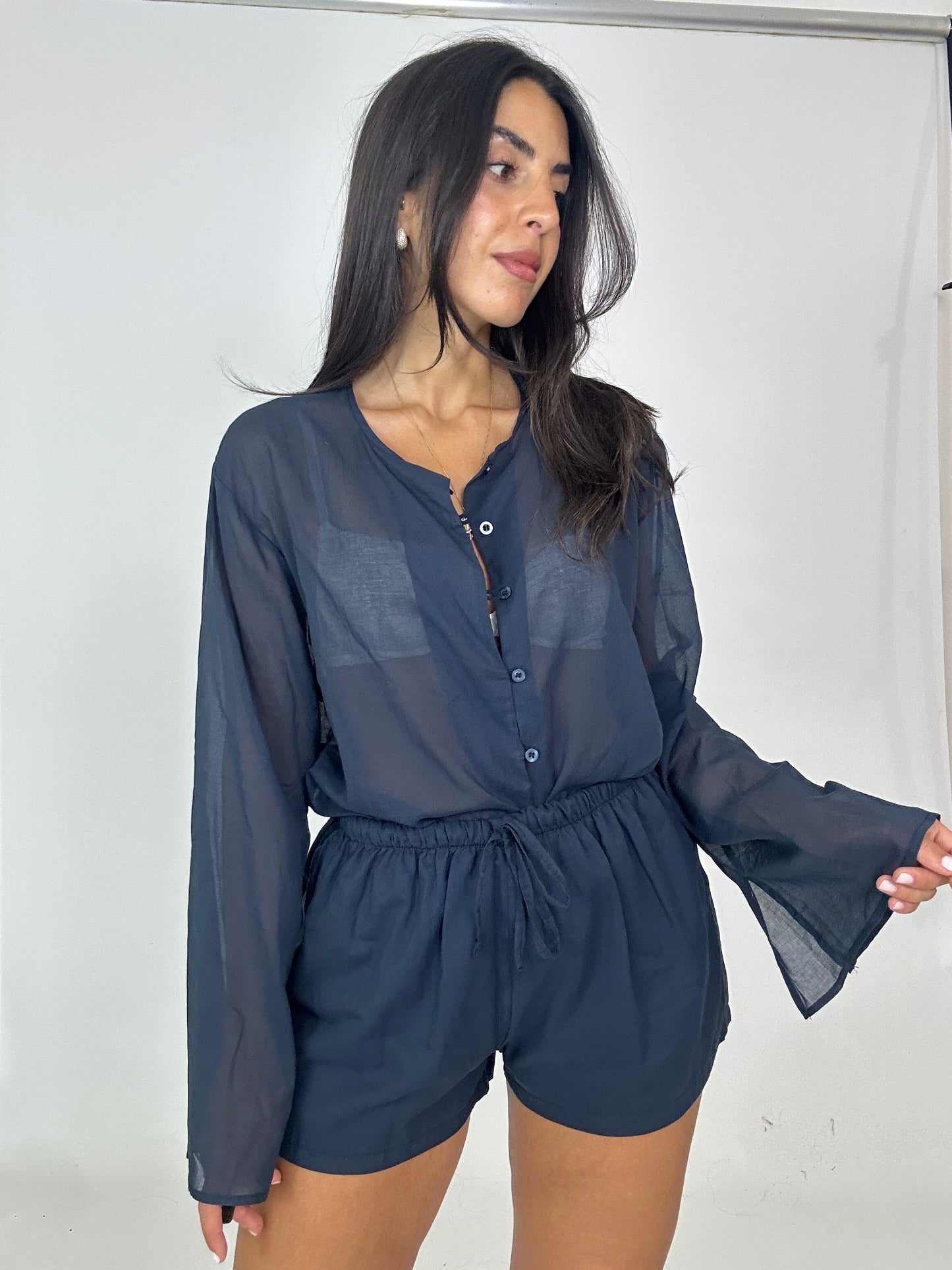 Coordinato leggero blu