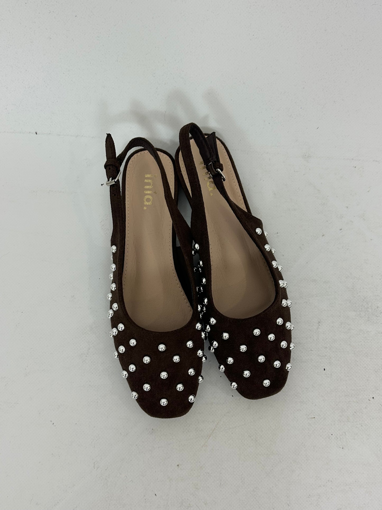 Ballerine marroni con Borchie