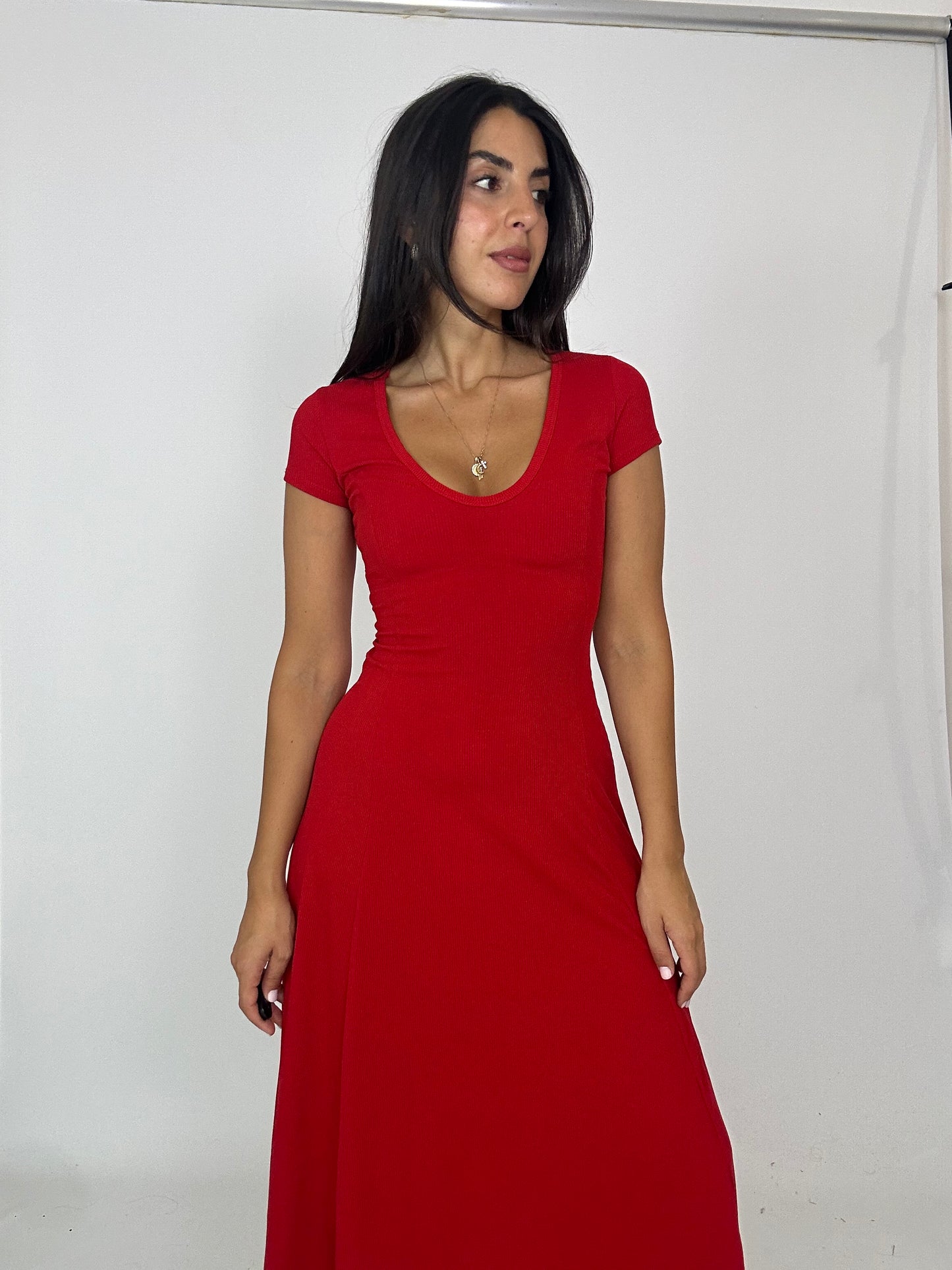 Vestito rosso aderente
