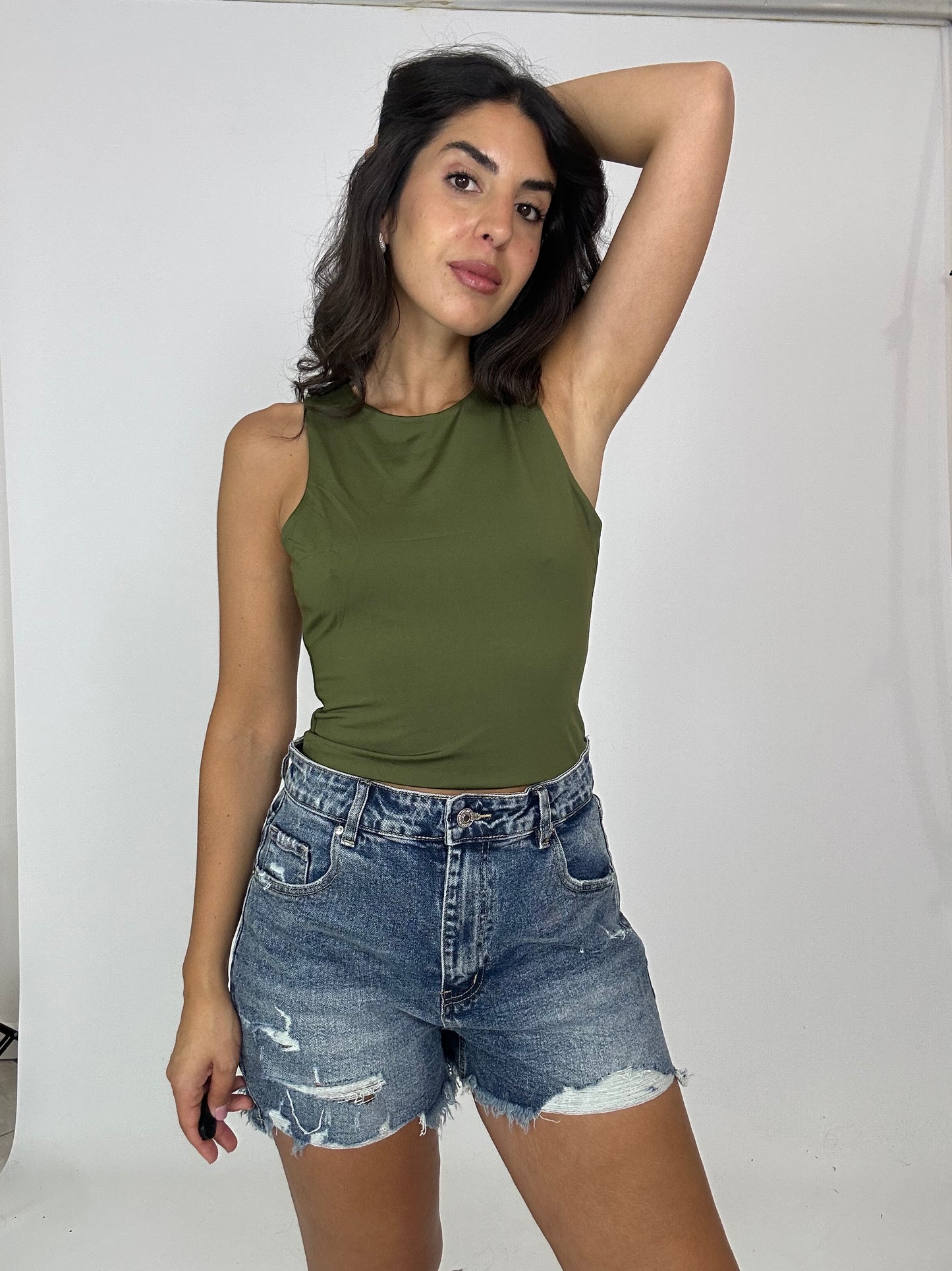 Pantaloncino Denim strappo