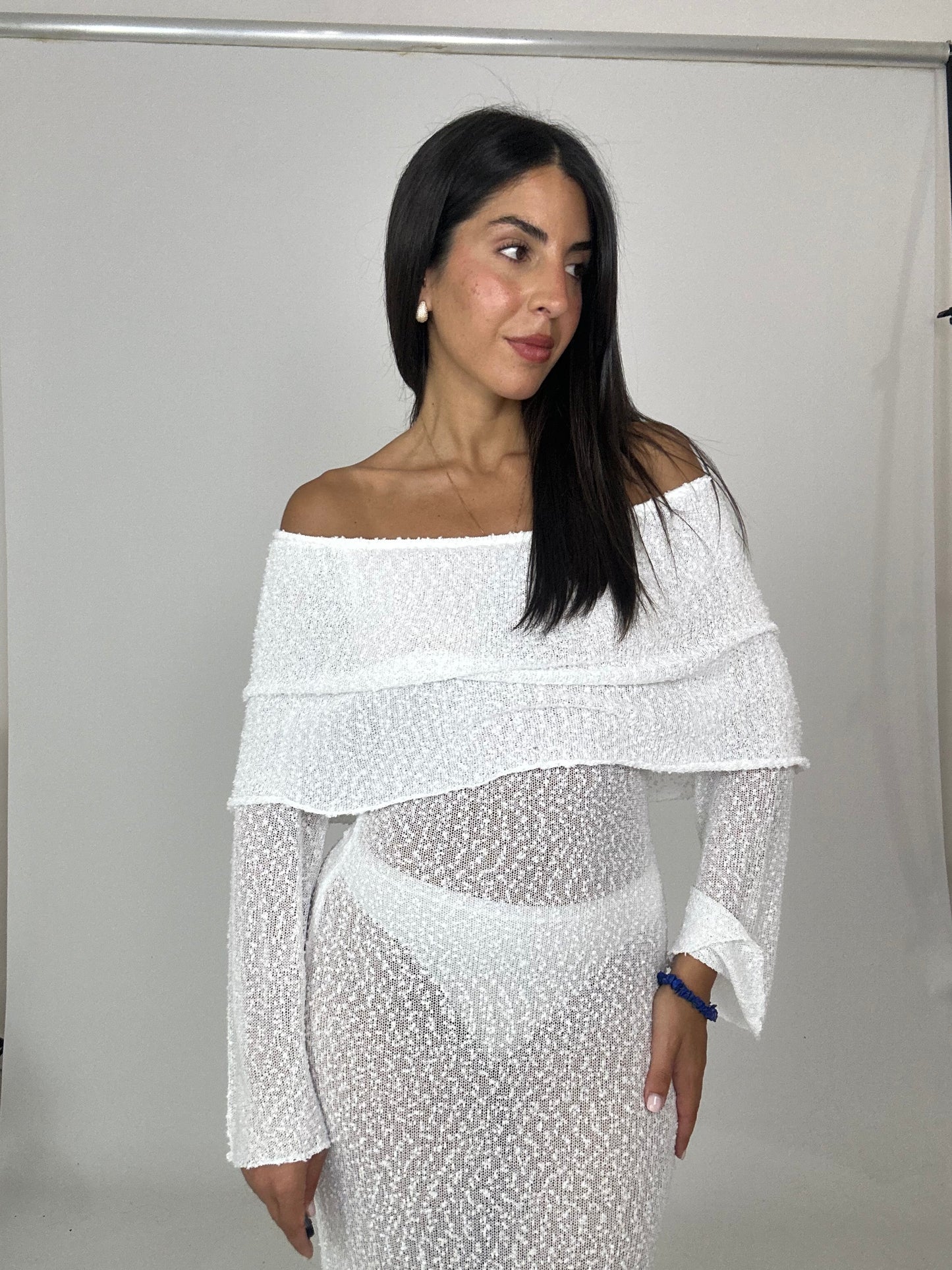 Copri costume bianco