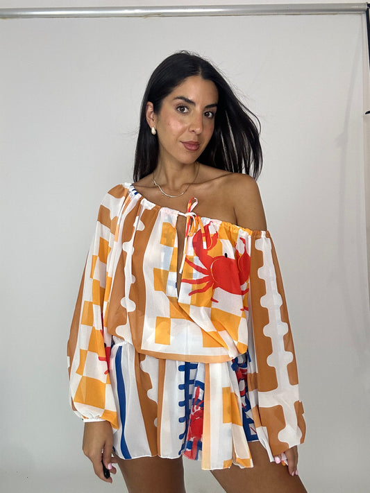 Vestito cn bandana leggero