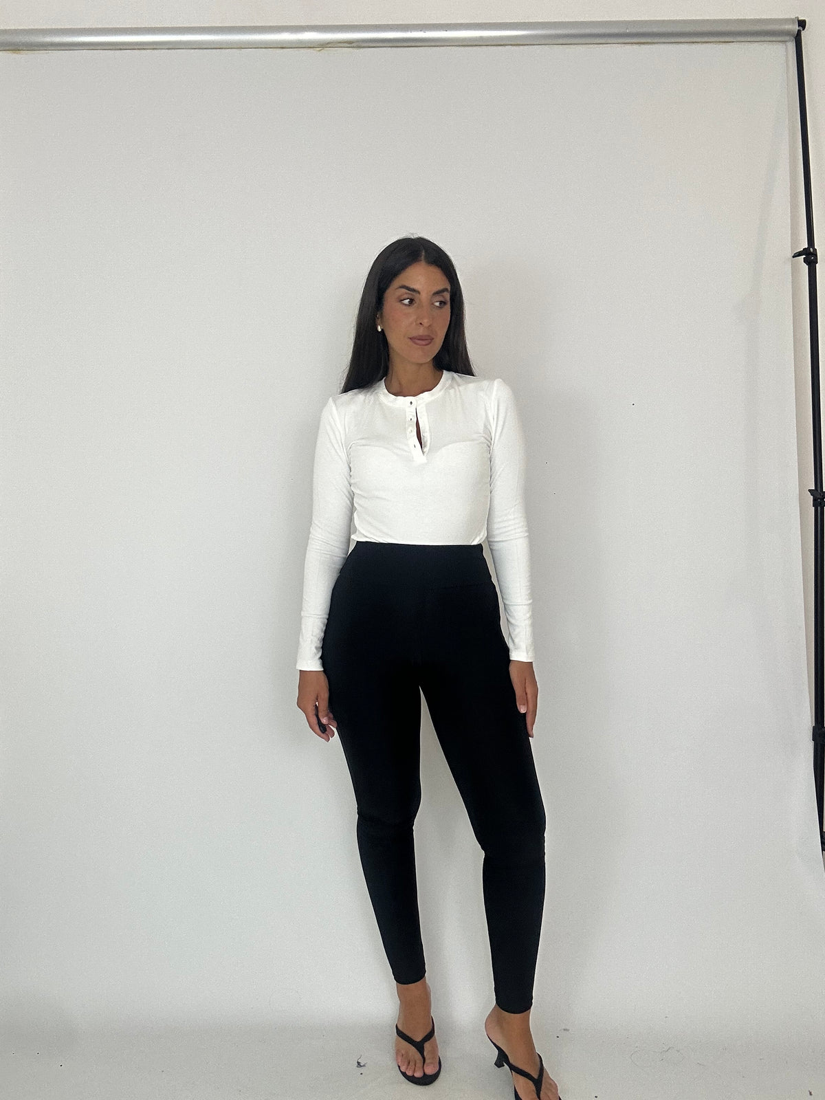 Leggings nero vita alta