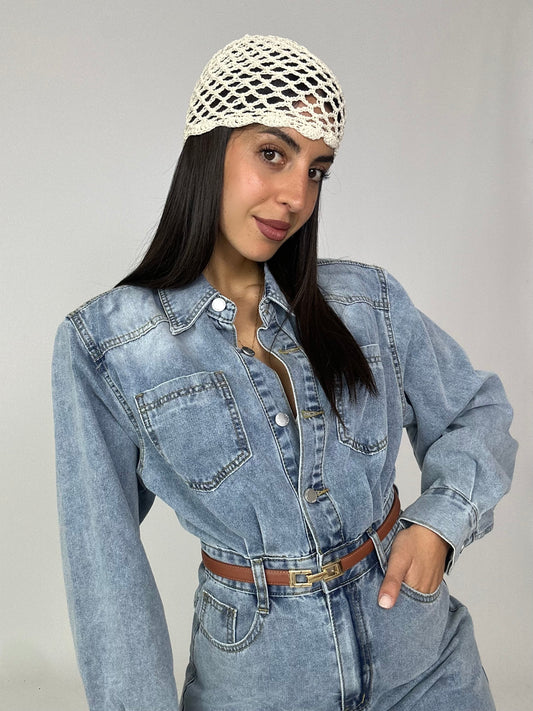 Calotta crochet in filo