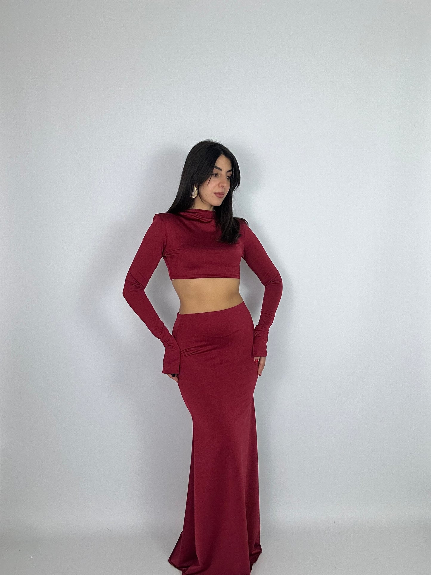 Set gonna più maglia crop