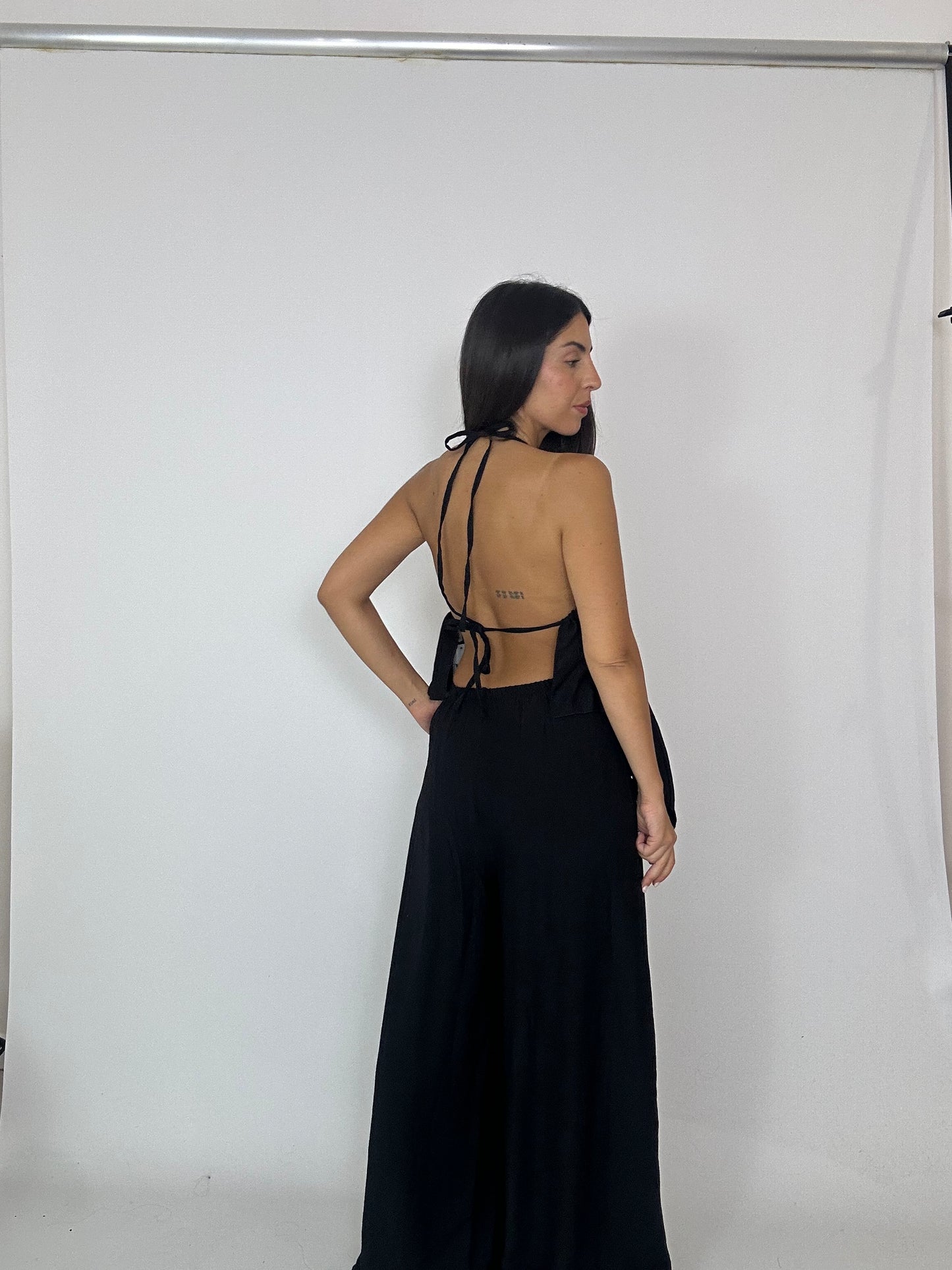 Coordinato nero con borchie