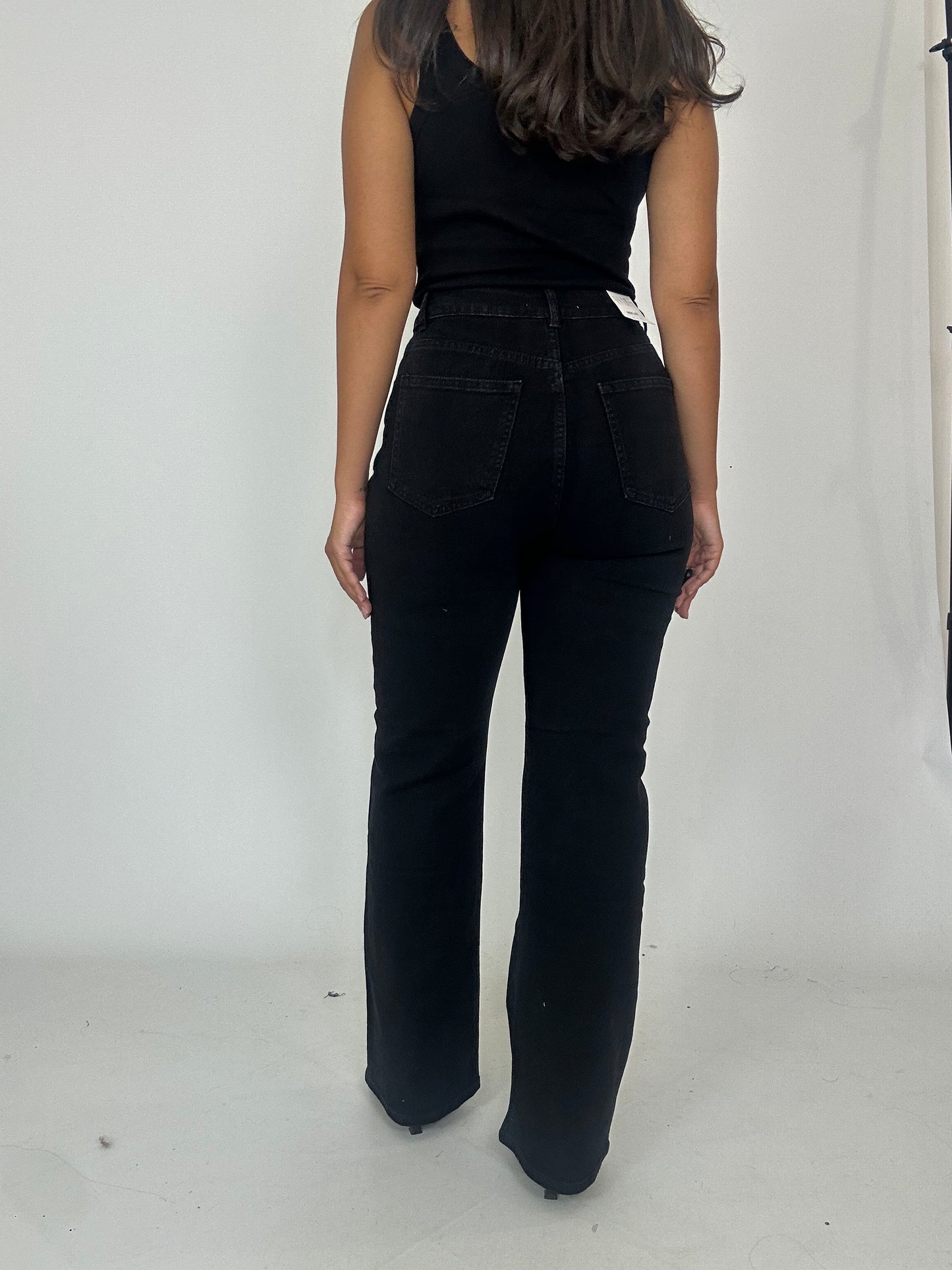 Denim nero gamba dritta