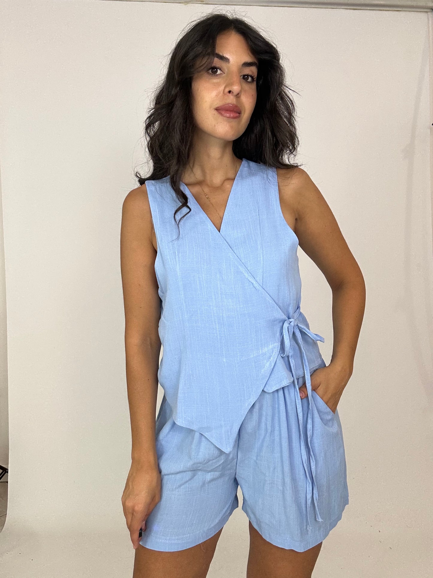 Coordinato gilet pantaloncini